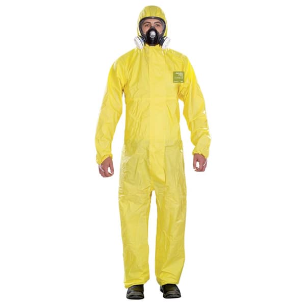Ansell YY23T-00132-04 AlphaTec® 2300 Plus - modell 132 kemikalieskydd, gul, L Storlek: L Gul