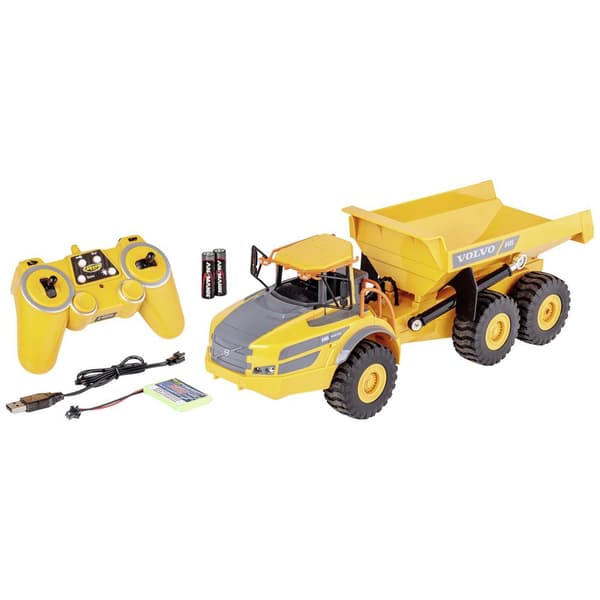 RC Funktionsmodell nybörjare 1:20 Carson Modellsport 1:20 Muldenkipper Volvo A40G 100% RTR 907669 Elektrisk 100% RtR