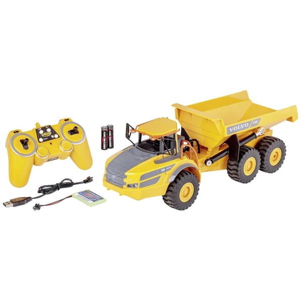 RC Funktionsmodell nybörjare 1:20 Carson Modellsport 1:20 Muldenkipper Volvo A40G 100% RTR 907669 Elektrisk 100% RtR