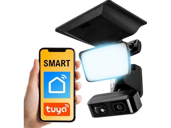 Spacetronik IP-kamera WiFi Solkamera med batterier och Smart Life LED-lampa Spacetronik SL-C62