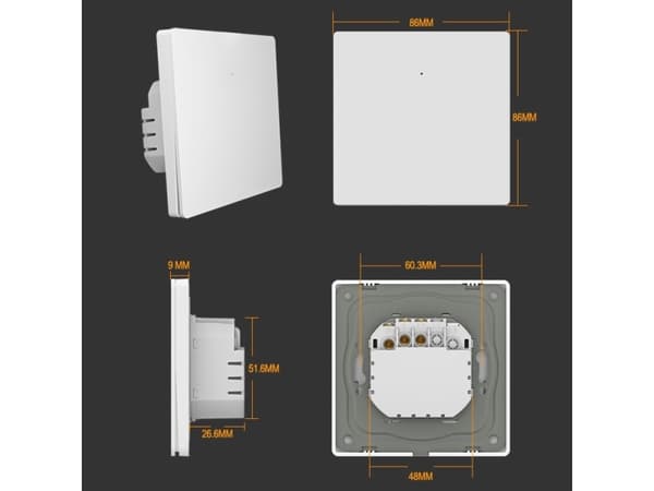 Spacetronik lysbryter SL-ES11 Wi-Fi enkelt Electrum