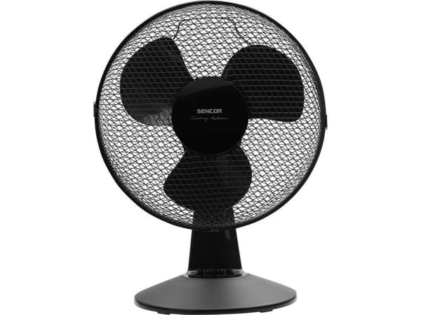 Sencor SFE 3011BK, Kotitaloustuuletin, musta, pöytä, 49 dB, 30 cm, 2271,6 m³/h