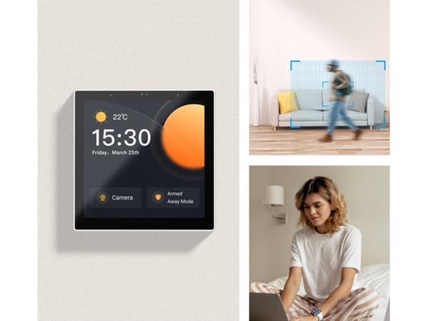 Sonoff smarthuskontrollpanel med berøringsskjerm Zigbee 3.0 Google Assistant, Alexa svart (NSPanel Pro)