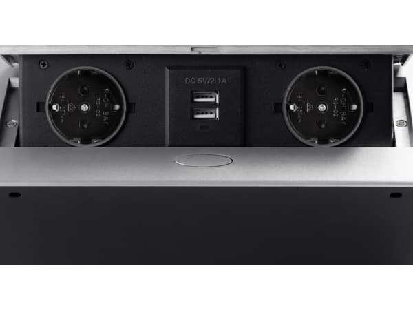 Spacetronik SPS-D24S V2 tiskipöydän pistorasia-aukko
