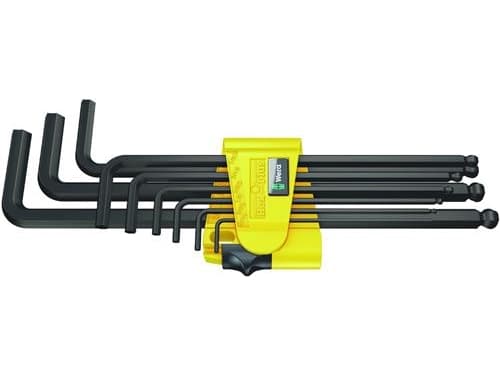 Wera unbrakonøkler type L 5/64-3/8" med kule, 9 stk. (05022171001)
