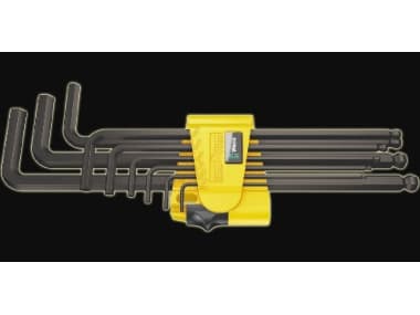 Wera unbrakonøkler type L 5/64-3/8" med kule, 9 stk. (05022171001)
