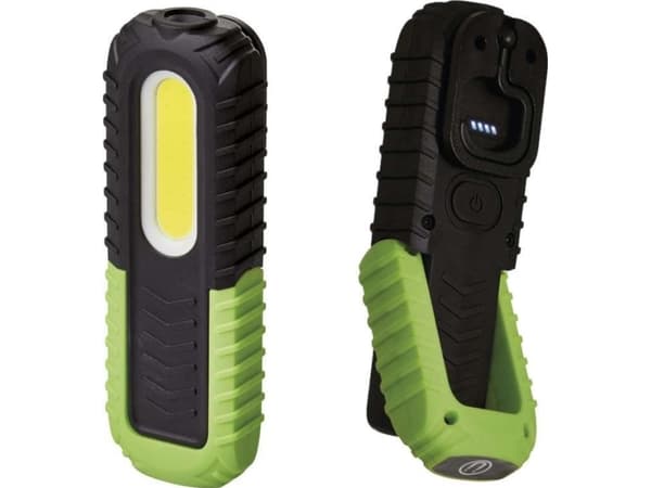 Työpajavalaisin LED 5W COB +3W LED 400lm 2000mAh ladattava P4531