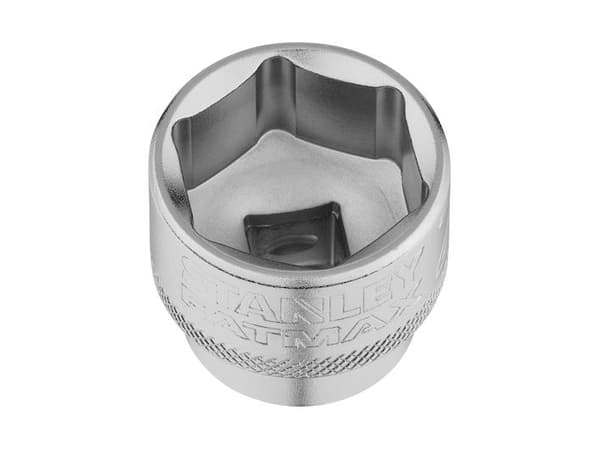 Uttag 3/8" 6 pt. 24mm knurled-valve.