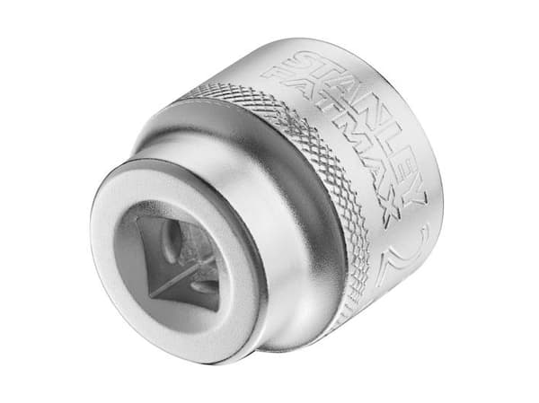 Uttag 3/8" 6 pt 23mm knurled-valve.