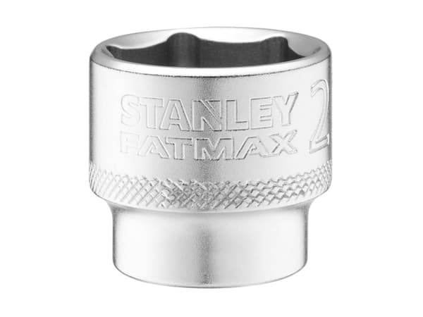 Uttag 3/8" 6 pt 23mm knurled-valve.