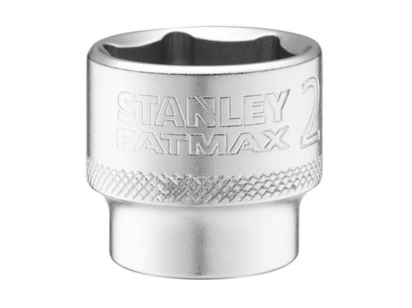 Uttag 3/8" 6 pt 23mm knurled-valve.