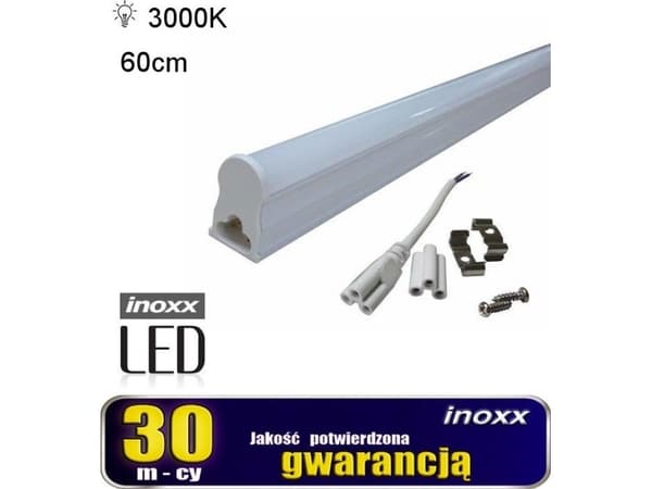 Nvox fluorescent lamp LED linear t5 60cm 8w 3000k warm surface mounted lamp integrated with the luminaire