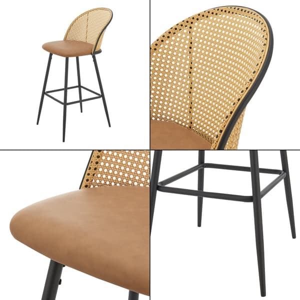 Barstol Gausdal 102x44x63 cm rotting [en.casa]