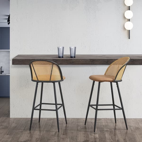 Barstol Gausdal 102x44x63 cm rotting [en.casa]