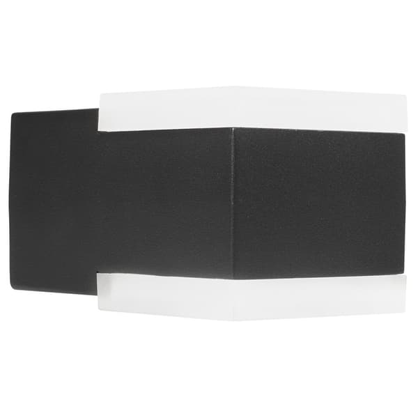 Smartwares Vägglampa Up-/Downlight Aluminium Svart