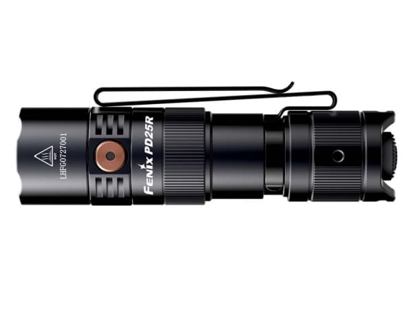 Fenix PD25RSTBK, Käsikokoinen taskulamppu, Musta, Alumiini, Painikkeet, 2 m, IP68