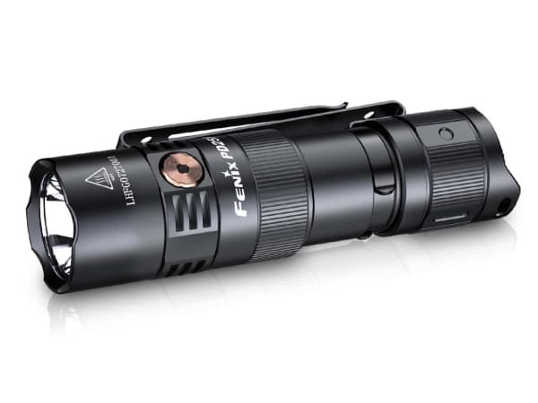 Fenix PD25RSTBK, Käsikokoinen taskulamppu, Musta, Alumiini, Painikkeet, 2 m, IP68 musta