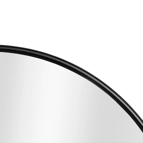 Väggspegel Ordona Ø40 cm aluminium rund [en.casa]