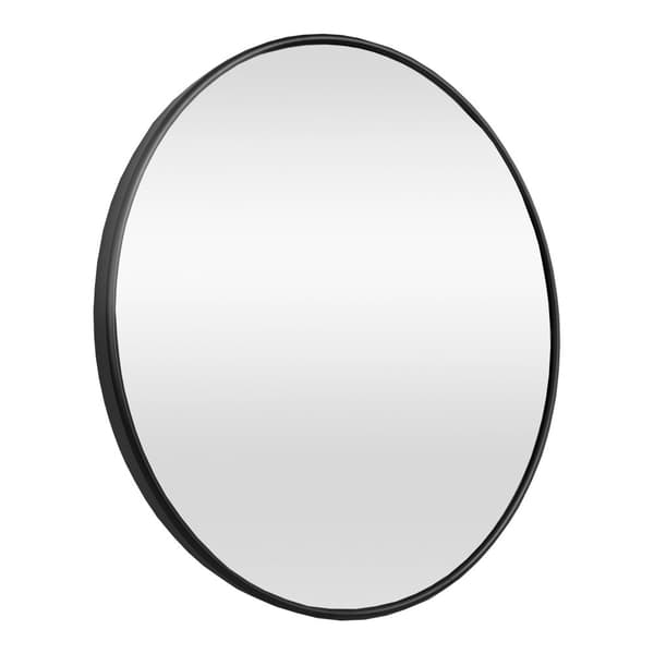 Väggspegel Ordona Ø40 cm aluminium rund [en.casa]