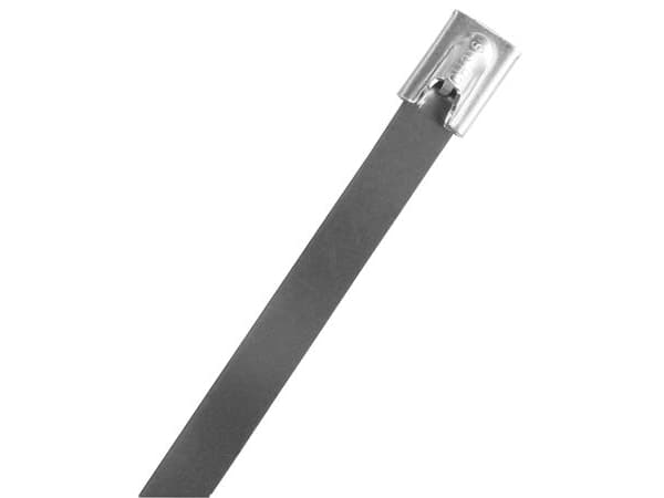 Ruostumattomasta teräksestä valmistettu kaapelinside, 316 terästä, lukituskuulalla 4.6x521mm - (100 kpl)