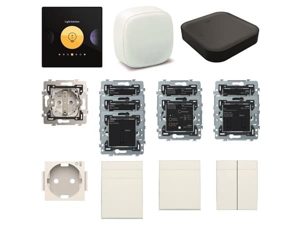 Niko Home Control startpaket, traditionell kabeldragning