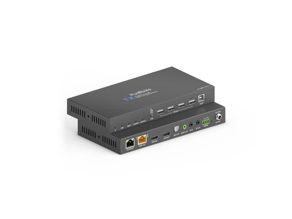 PureTools PT-HDBT-1010, AV-lähetin ja -vastaanotin, 100 m, Langallinen, Musta, HDCP