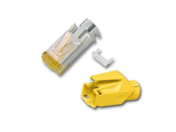 EFB Elektronik H7642.5-50, RJ-45, Gul, Hankoppling, Rak, Cat6a, 50 styck