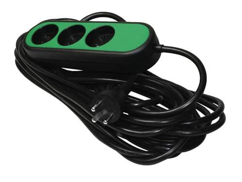 BLUE ELECTRIC Kabelsats - 25M - m/3 box - gjuten kontakt - Kabel: 3x1,5 mm2 Gummi-neopren