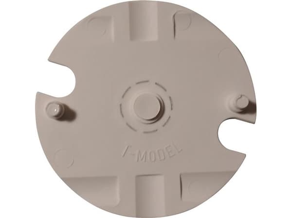 Bundplade for CSP T-model Hvid. Benyttes ved brandbart eller ledende underlag