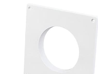 Duka dækplade type 69.4 - PVC, Hvid, Ø100 mm, Passer til vægventil type 69