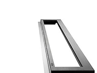 Unidrain HighLine ramme. Linje - rustfrit. sort: L1000mm H 12mm til afløbsarmatur