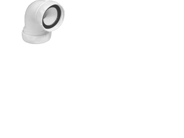 Avloppsvinkel 1 1/2'''' 32mm vit