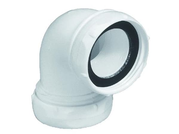 Avloppsvinkel 1 1/2'''' 32mm vit