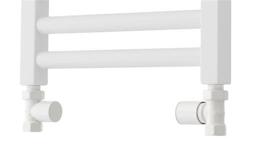 Ventilsæt 110 hvid RAL 9016 manu ligeløb