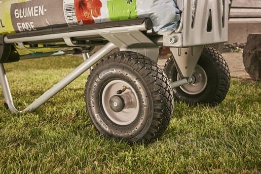 wolfcraft GmbH 5535000, Plast, Stål, Håndtruck, Sort, Grå, Turkis, 200 kg, 2 hjul, 630 mm