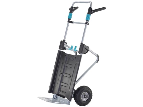 wolfcraft GmbH 5535000, Plast, Stål, Håndtruck, Sort, Grå, Turkis, 200 kg, 2 hjul, 630 mm