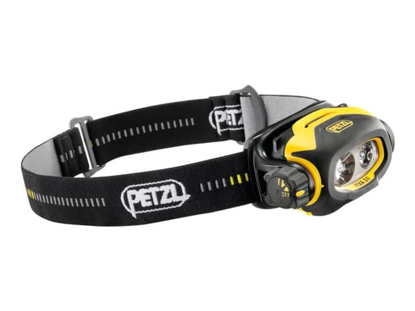 Petzl PIXA 3R - Lommelykt for hodet - LED - 3-modus - svart/gul Sort, Gult