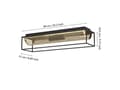 Miniatyrbild 5 av 5: EGLO NOHALES LOFT L640 2XE27 SORT/MESSING