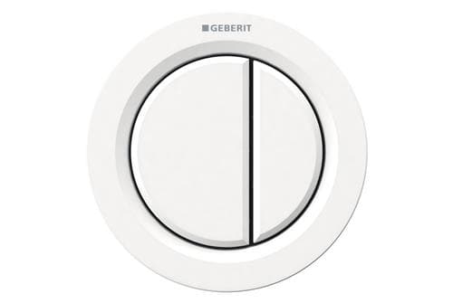 Geberit betj. Omega01 2skyl Hv - fjernudløsning pneumatisk - Alpin-hvid