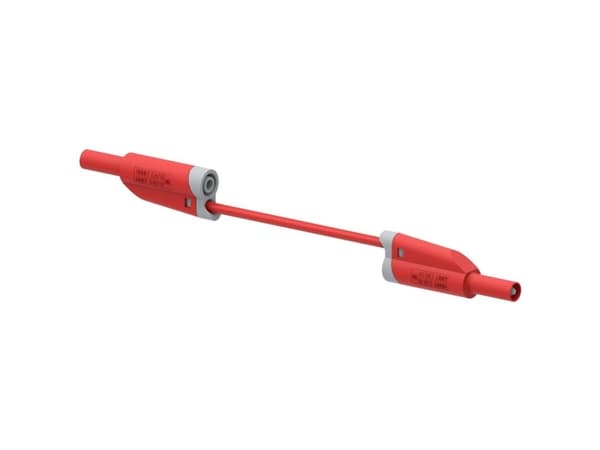 Electro PJP 2717-IEC-CD1-50R Prøveledning Lamelstik 4 mm Lamelstik 4 mm 50 cm Rød 1 stk