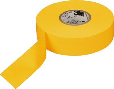 3M 7100238736, 1 stk, Gul, PVC, 600 V, Blister, UL-listet, VDE, CSA-sertifisert, RoHS 2015/863/EU-kompatibel