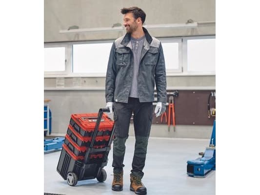 Einhell E-Case L, Verktøy boks, Polypropylen, Sort, Rød, 120 kg, Hengsel, 41,5 cm