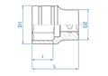 Miniatyrbild 2 av 4: Top 4335 6-kt 1/2'' 24mm