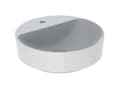 Miniatyrbilde 2 av 2: variform vask t/bordmont. d45cm, hvid kt