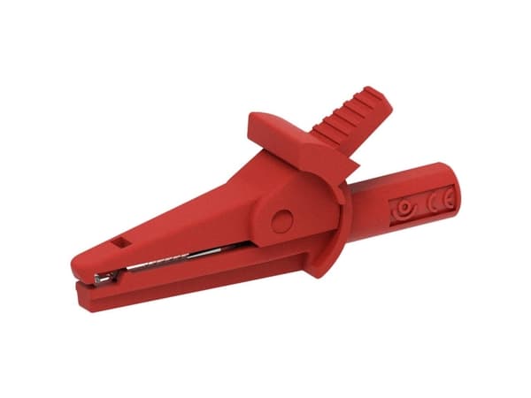 Electro PJP 5002-IEC-d4-CD1-R Krokodilklämma Röd Spännvidd max: 9 mm Längd: 51 mm 1 st