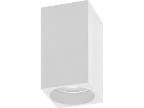Taklampe Orno BARBRA DLS GU10 kontinentallampe maks 50W, IP20, firkantet, hvit, aluminium