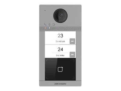 Hikvision Pro Series DS-KV8213-WME1(B) - IP-intercomstasjon - trådløs, kablet - Wi-Fi, Mifare - 2.4 Ghz, 13.56 MHz - 10/100 Ethernet