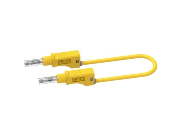 Electro PJP 2217/600V-CD1-200J Prøveledning [Bananstik - Bananstik] 2.00 m Gul 1 stk