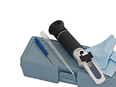 Kabi Refraktometersæt m/ATC - Auto/AdBlue 30-35%, grå plastbox pipette,skruetrækker & klud