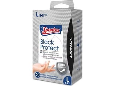 Spontex Spontex Black Protect 20 enheter L nitrilhansker